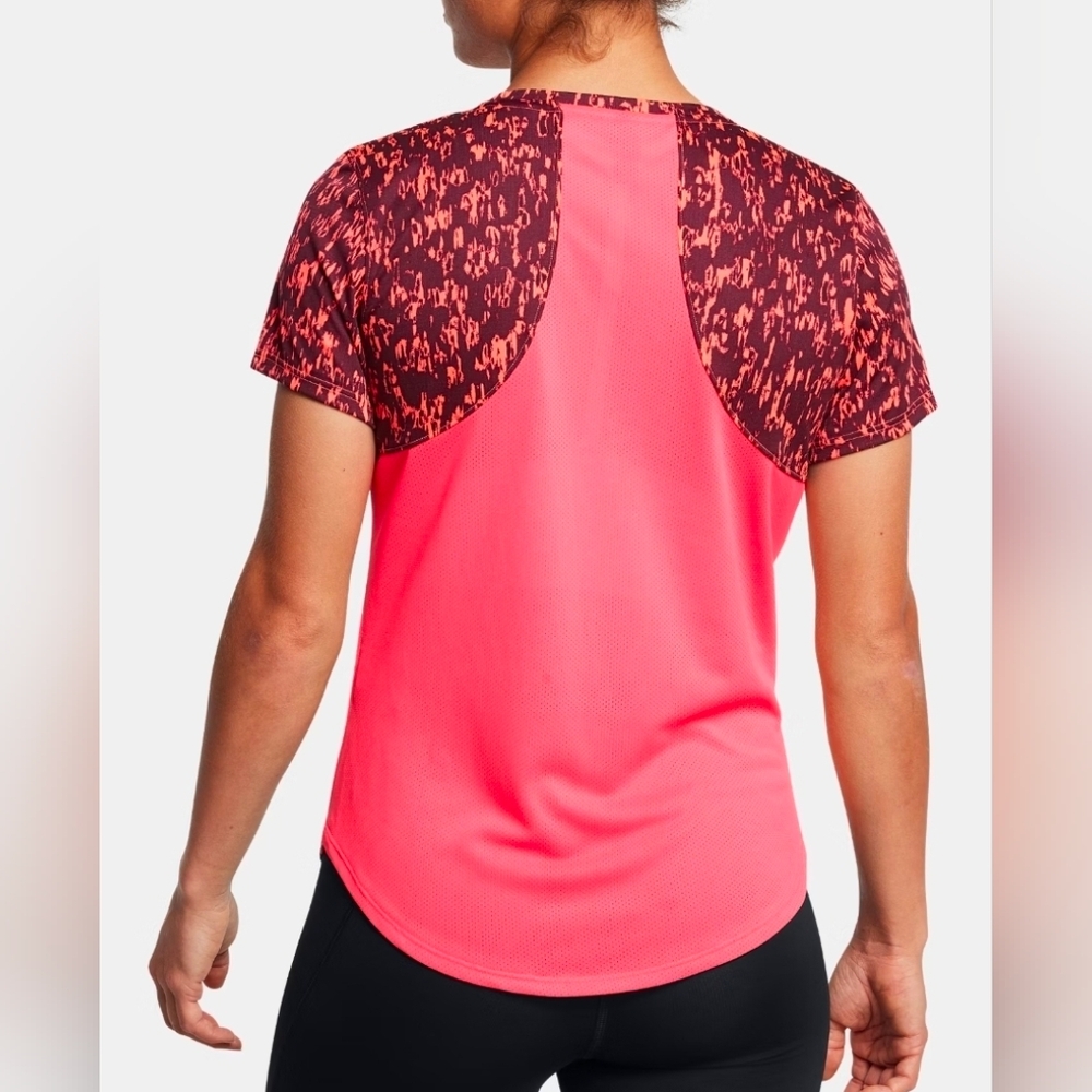 Under Armour Launch Speed Stripe Printed Short Sleeve Running - Picture 2 of 8